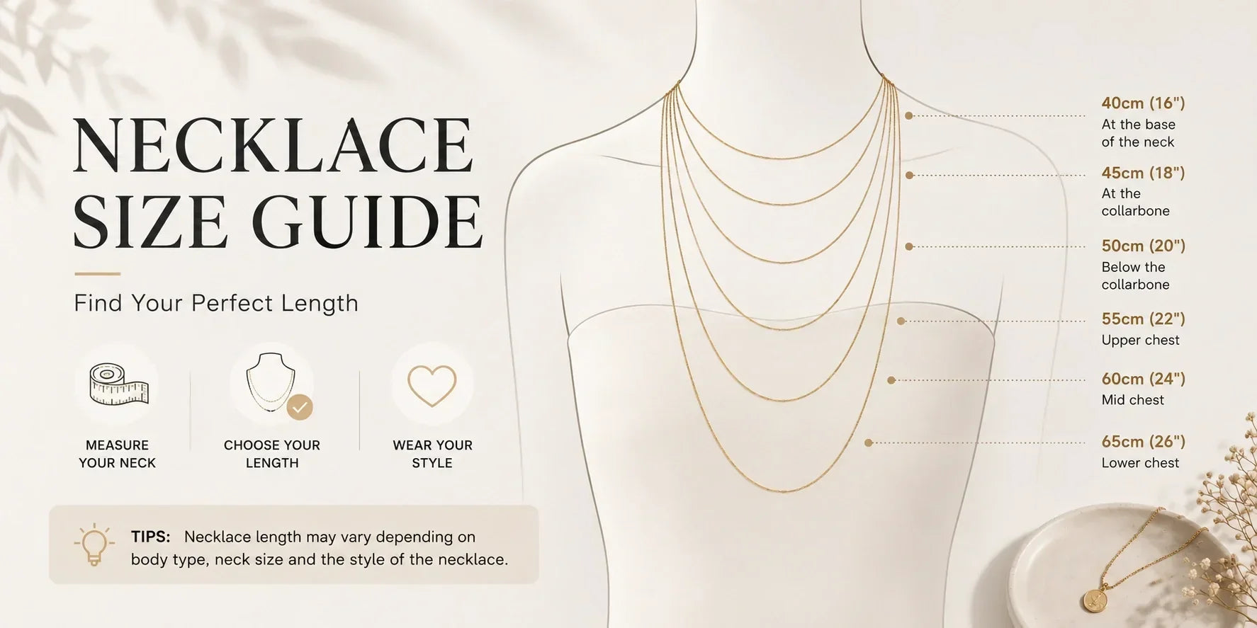 Necklace Size Guide