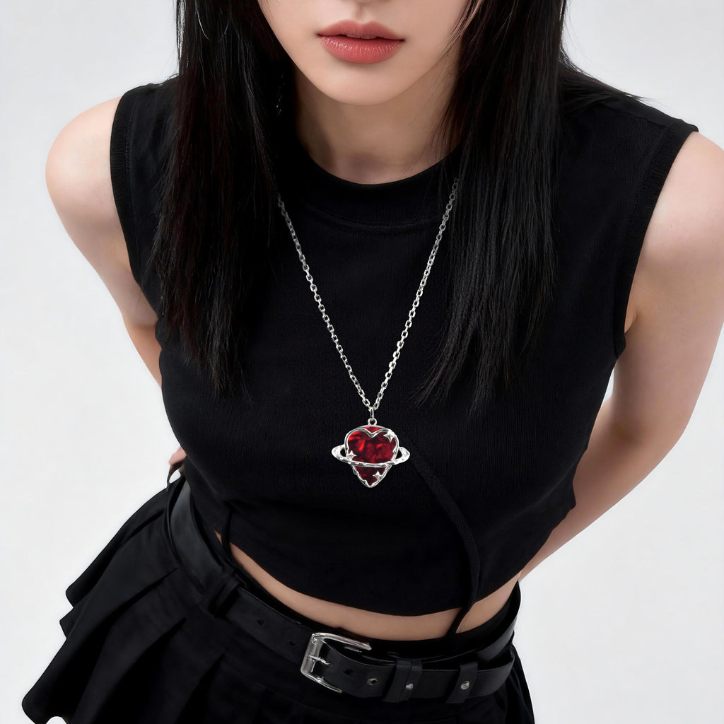 Orbit Guitar Pick Holder Pendant Necklace