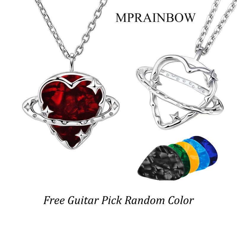 Orbit Guitar Pick Holder Pendant Necklace