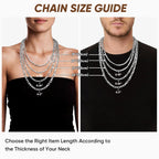 Paperclip Necklace, Diamond-Cut Stainless Steel