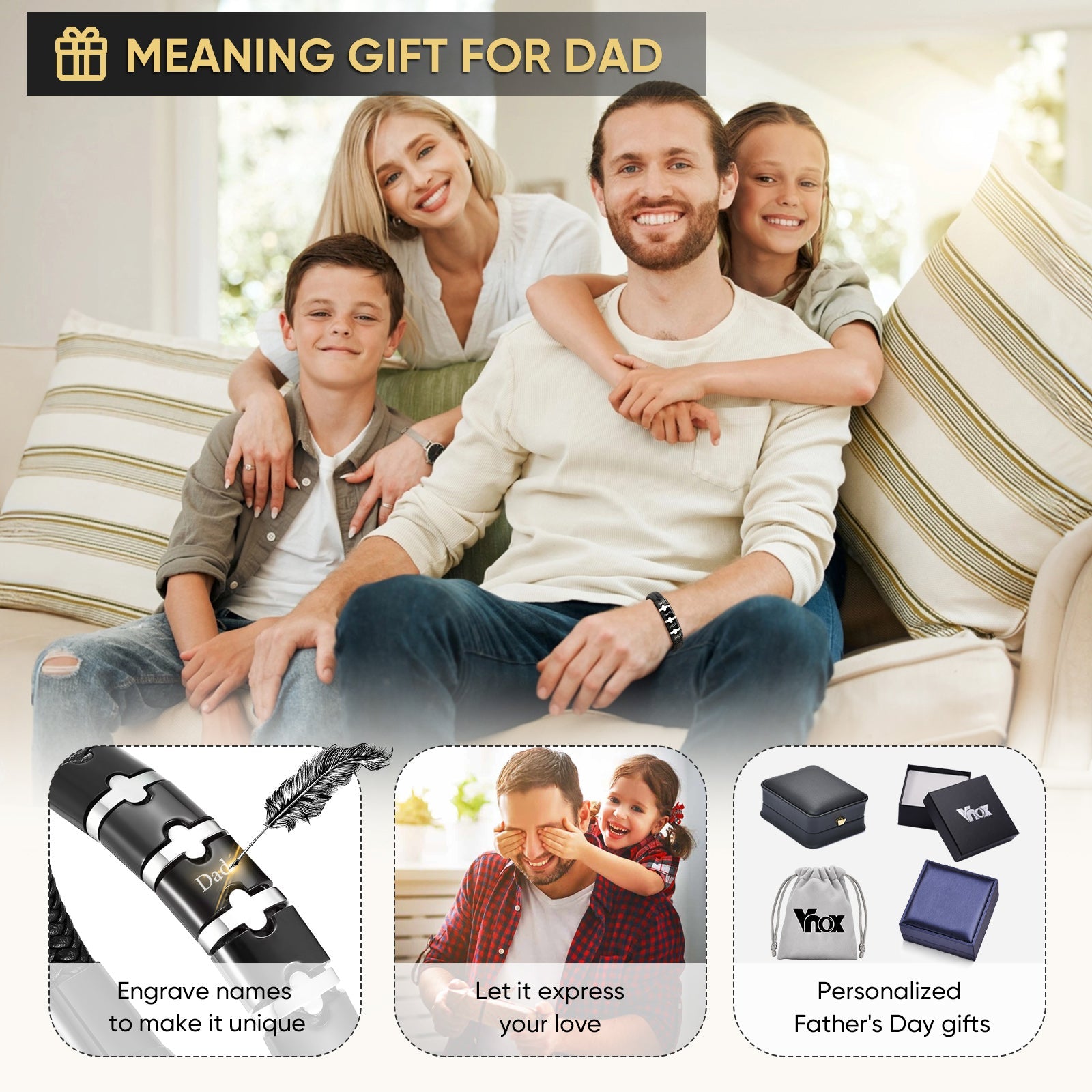 Black Braided Microfiber Leather Bracelets