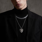 Skull Guitar Pick Holder Pendant Necklace