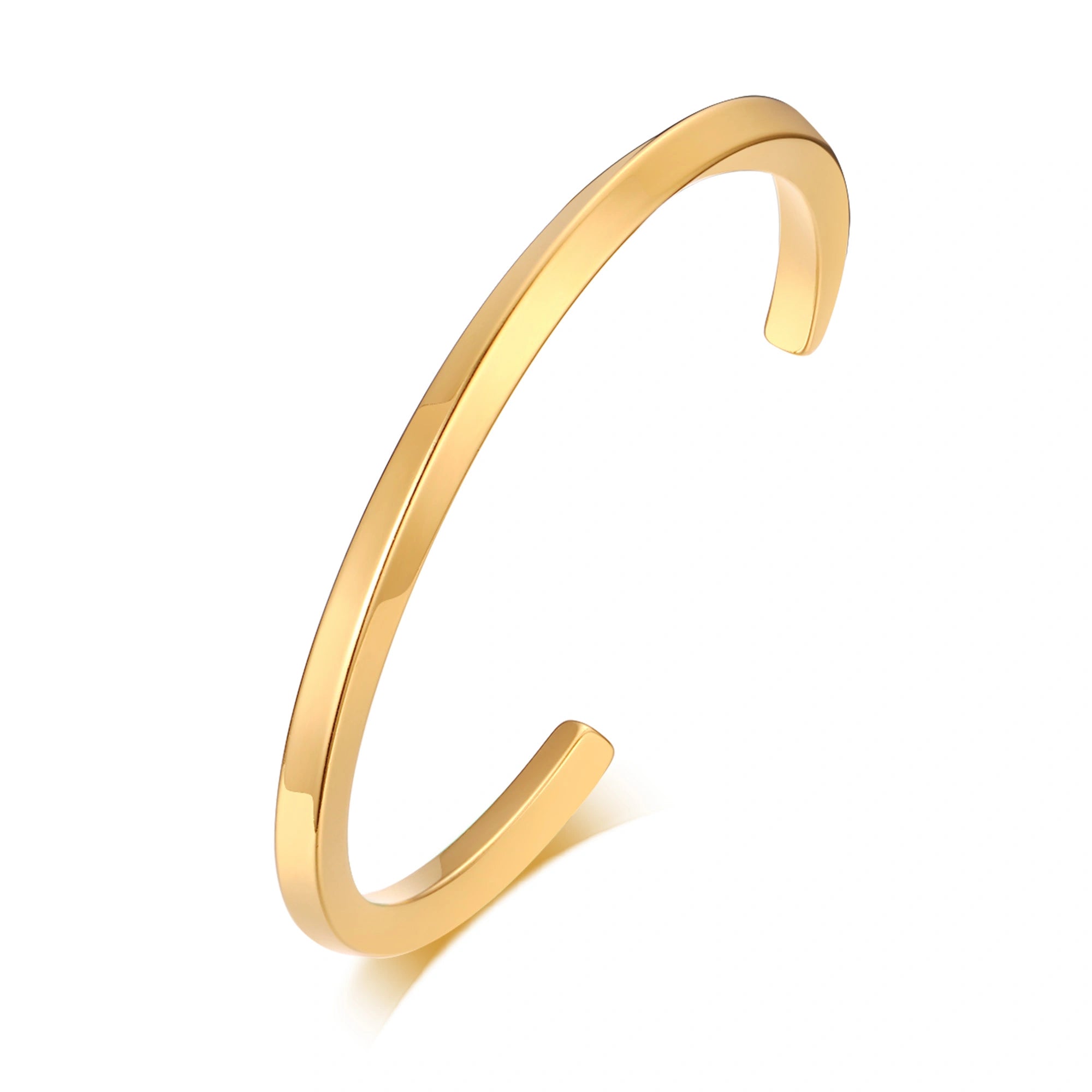 Mobius Twist Cuff Stainless Steel Bracelet