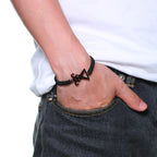 Baphomet & Leviathan Cross Braided Bracelet