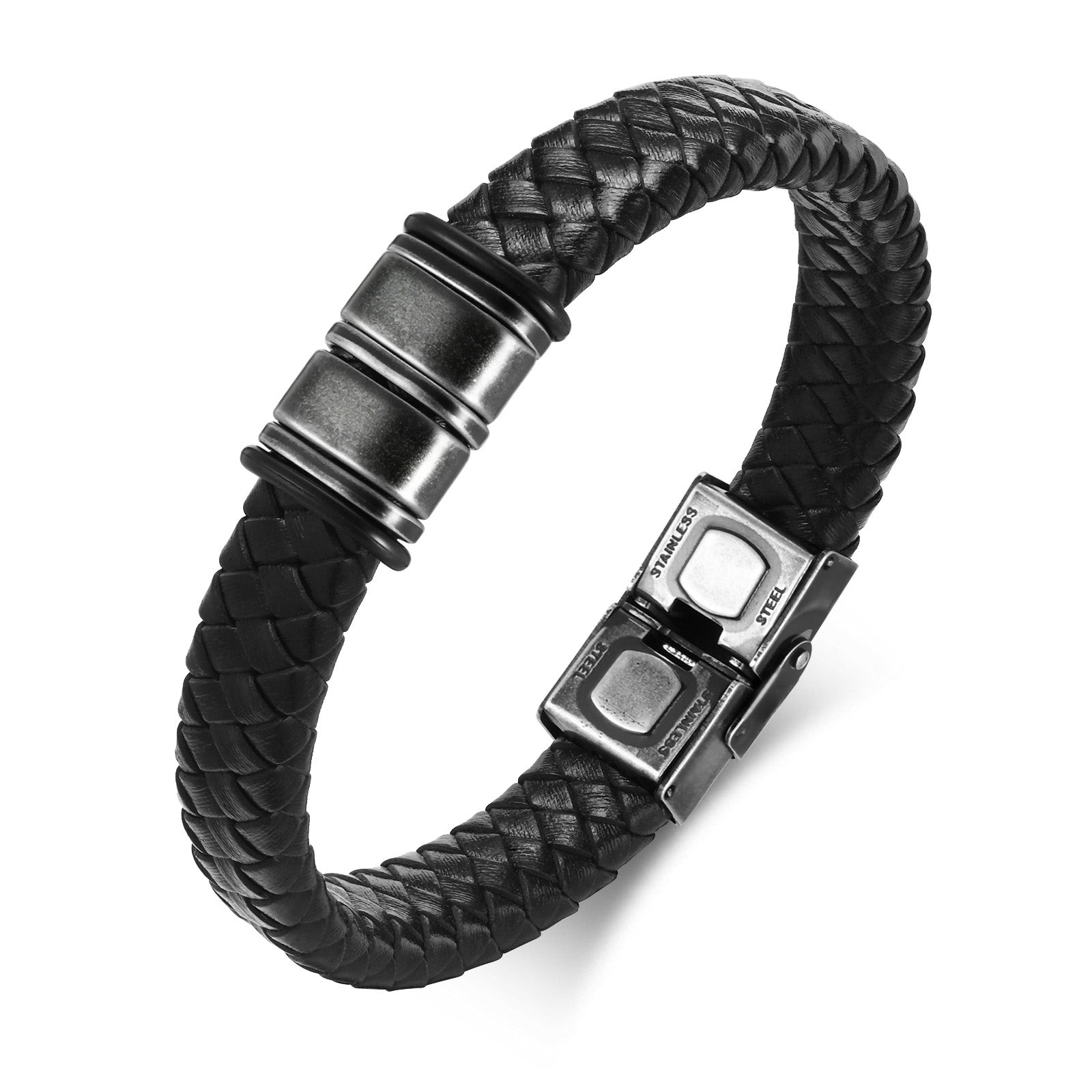 Braided Leather Men's Bracelet