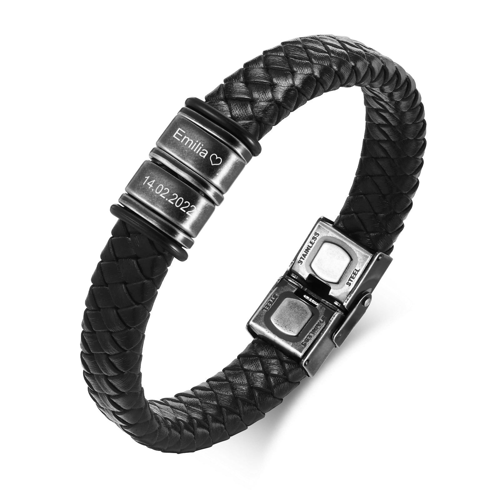 Braided Leather Men's Bracelet