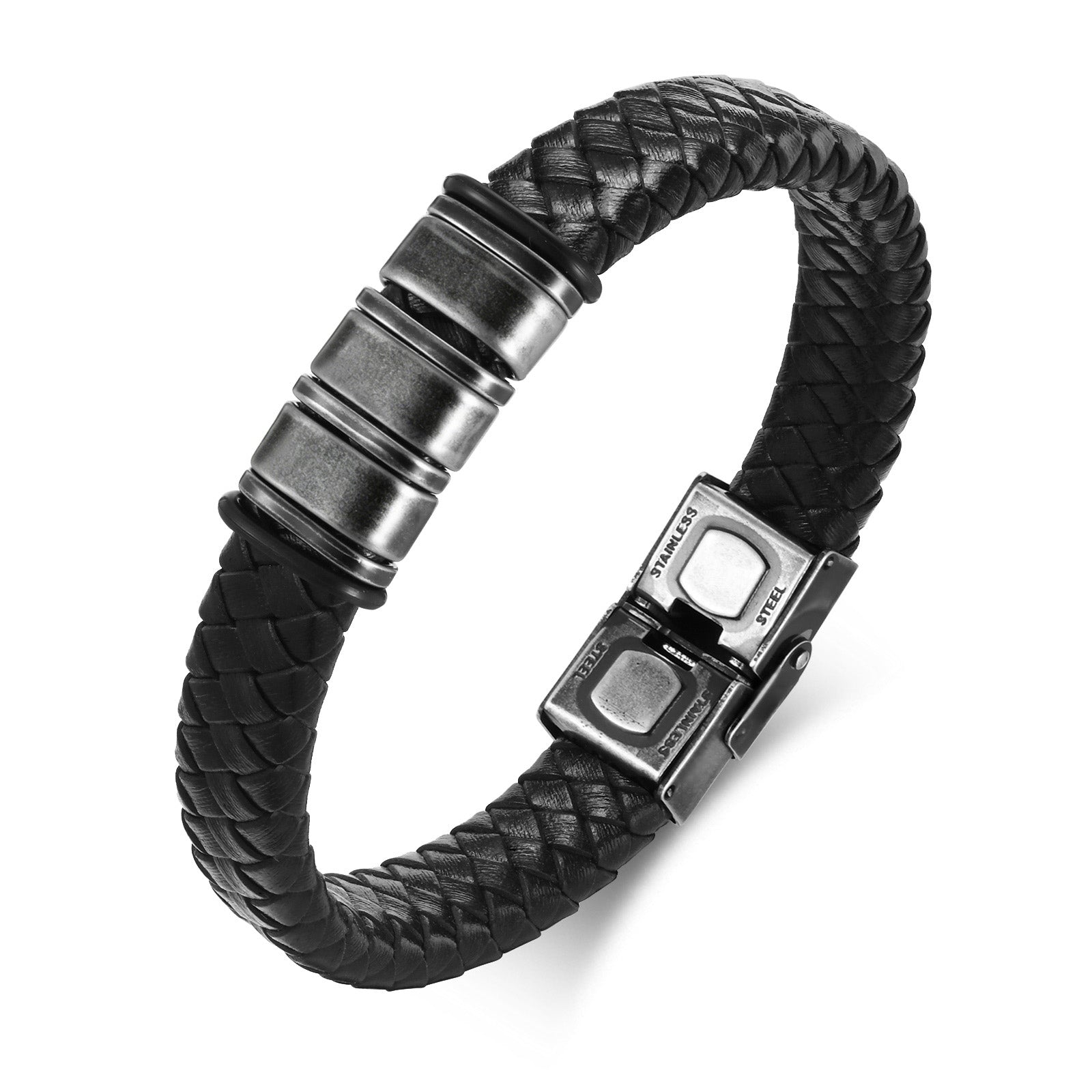 Braided Leather Men's Bracelet
