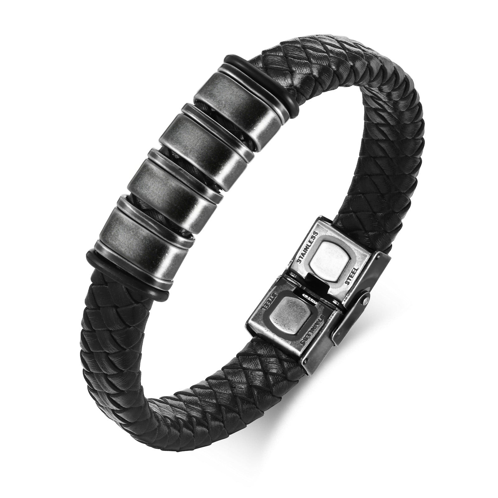 Braided Leather Men's Bracelet