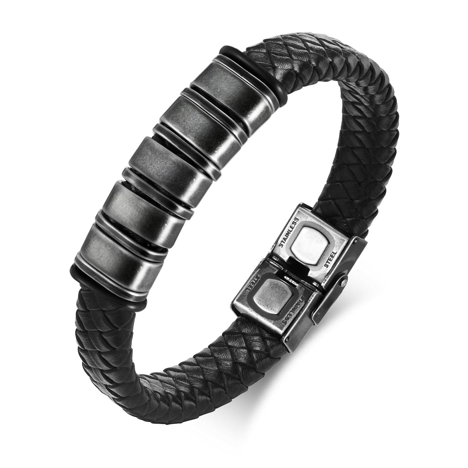 Braided Leather Men's Bracelet