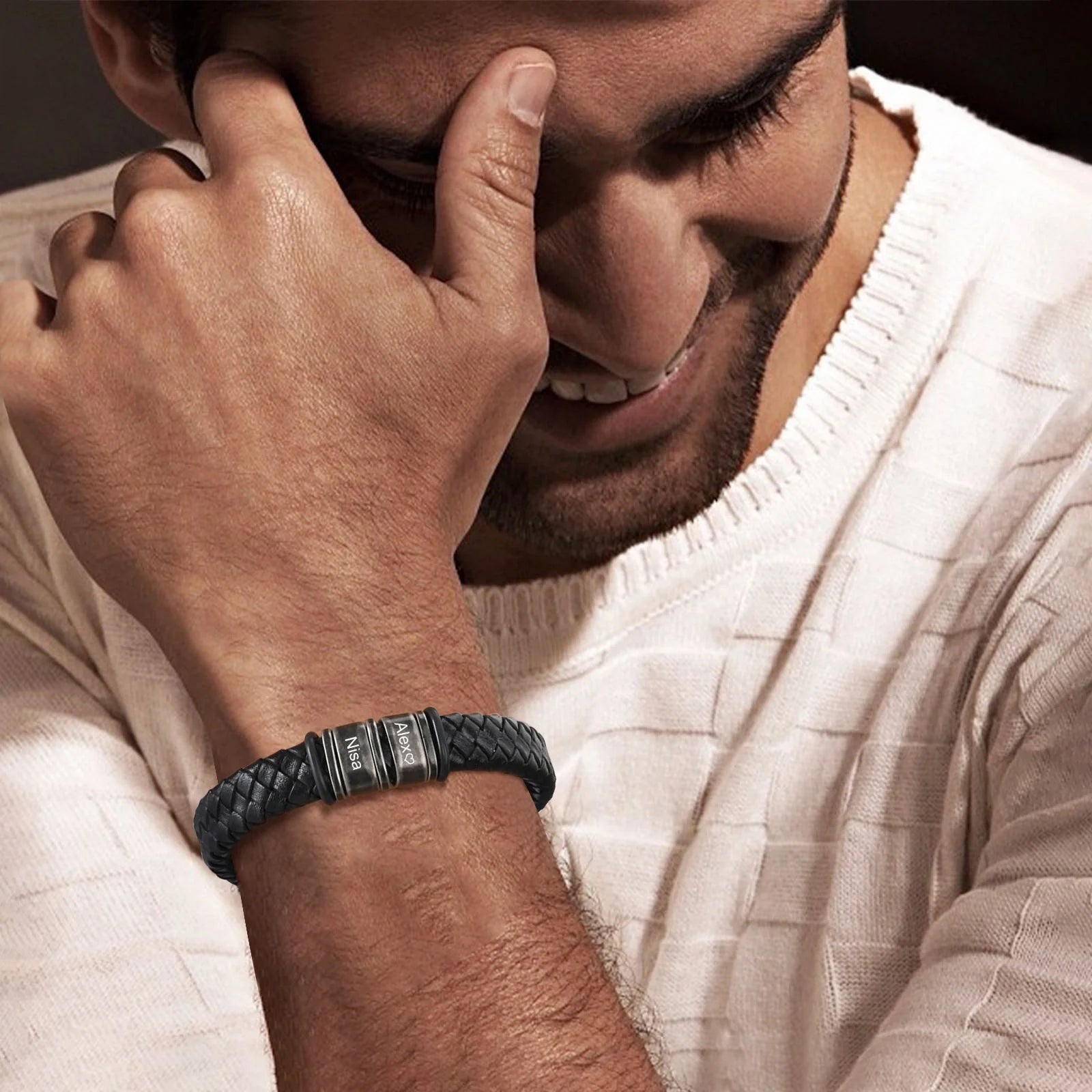 Braided Leather Men's Bracelet