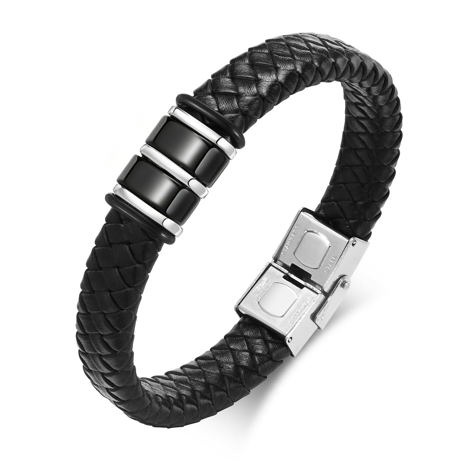 Braided Leather Men's Bracelet