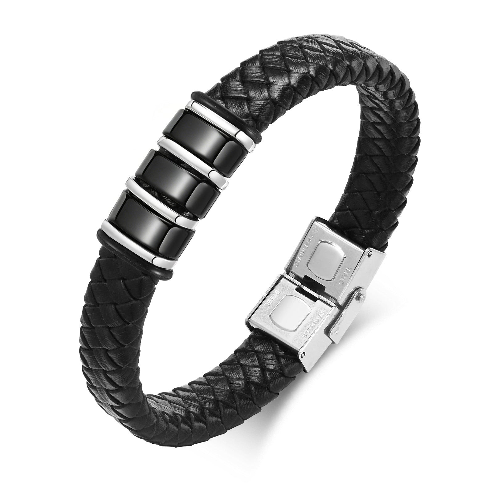 Braided Leather Men's Bracelet
