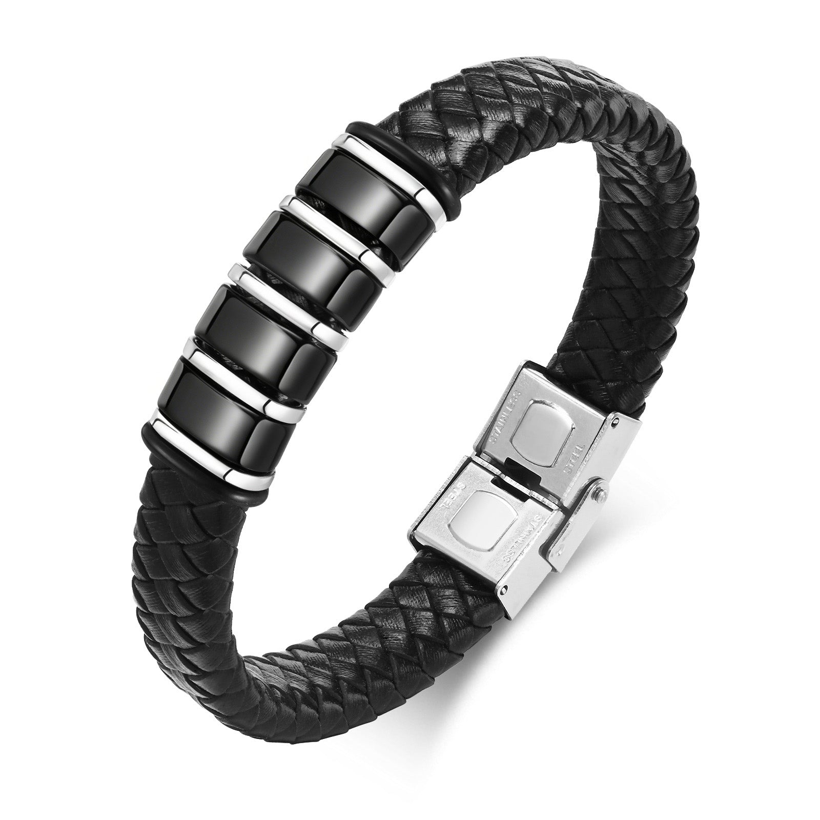 Braided Leather Men's Bracelet
