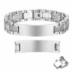 Personalized Medical Alert Bracelet, Custom Engraved Stainless Steel Emergency ID