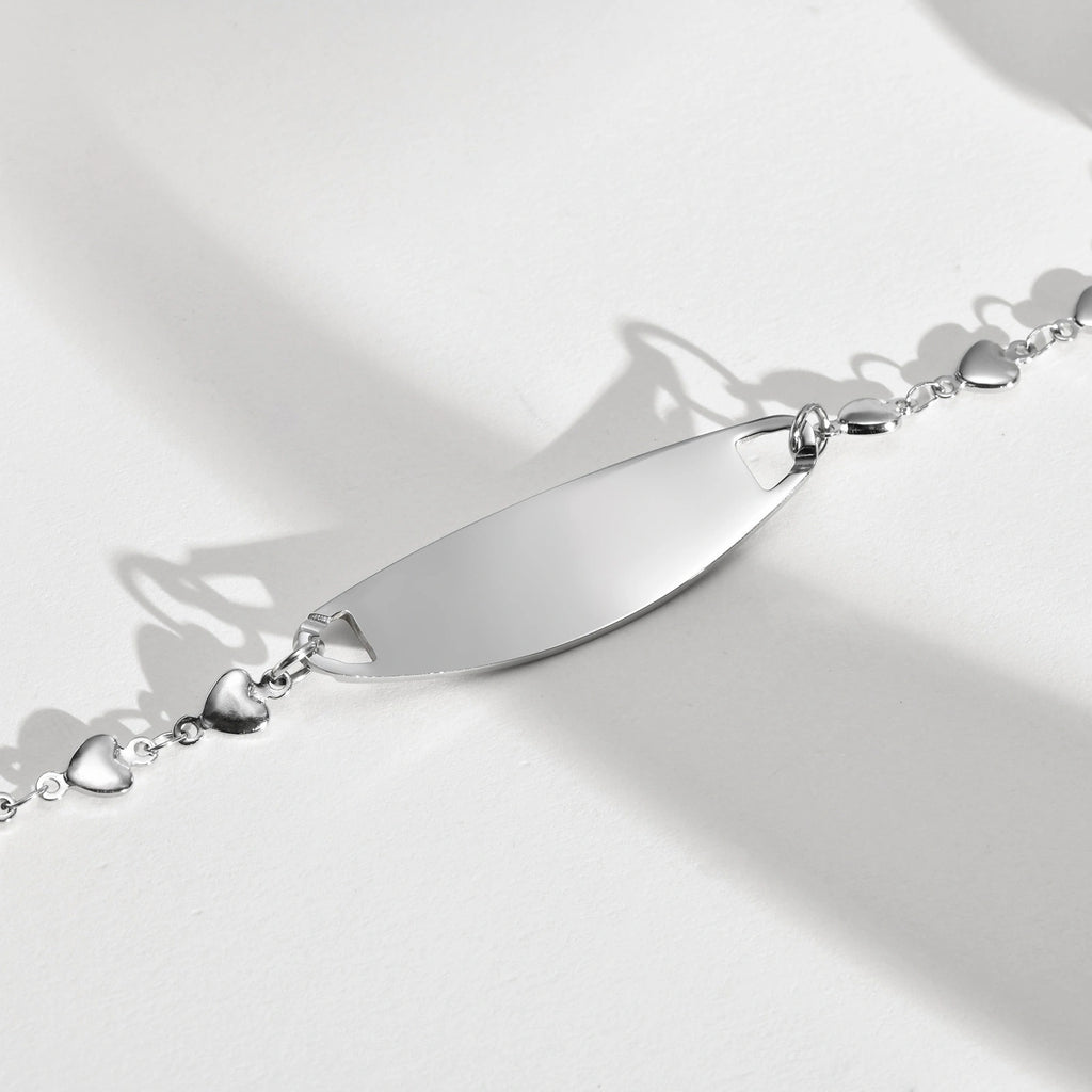 Personalized Stainless Steel Pink Ribbon Medical ID Bracelet