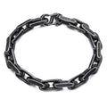 Diamond-Cut Paperclip Stainless Steel Chain Bracelet
