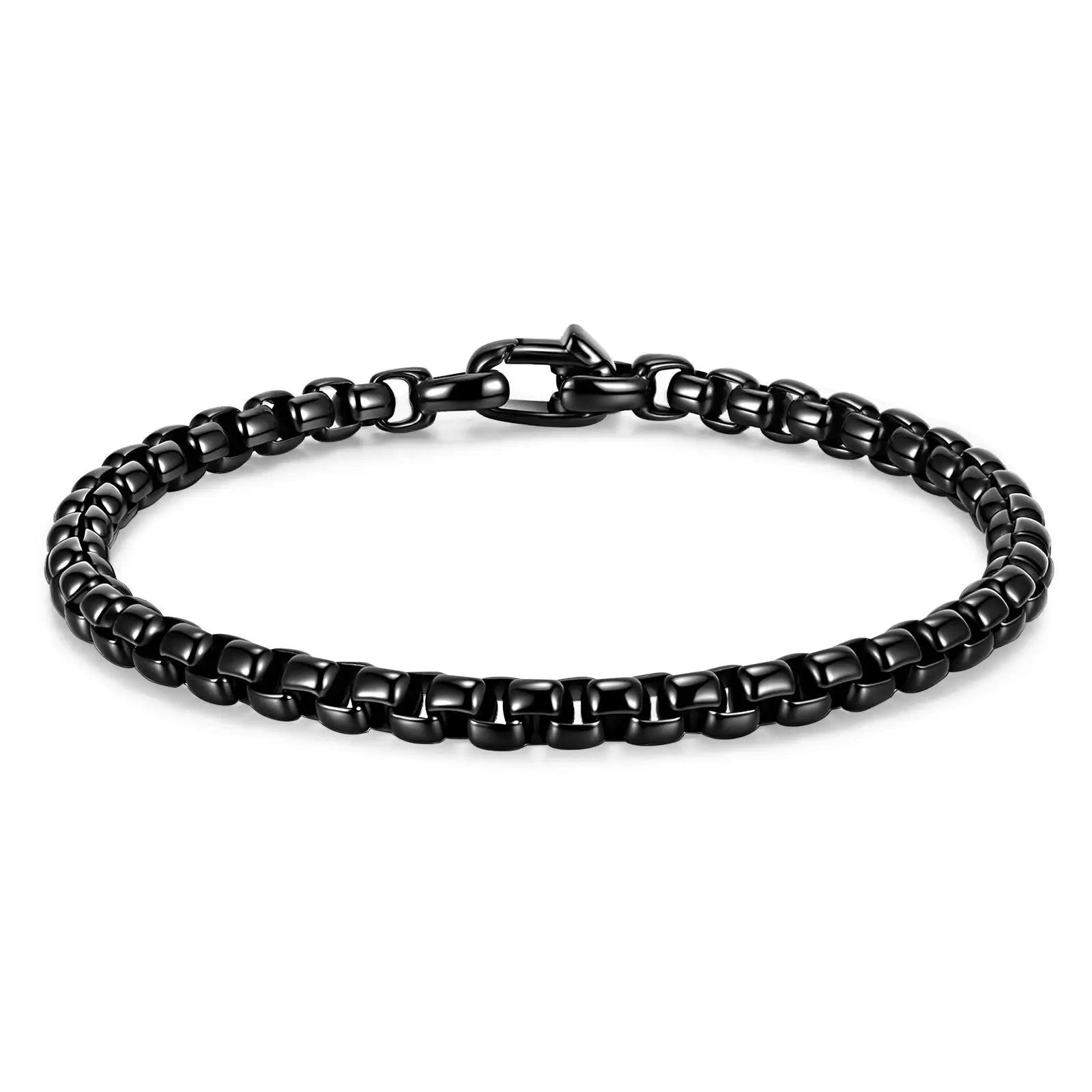 Stainless Steel Square Box Chain Bracelet