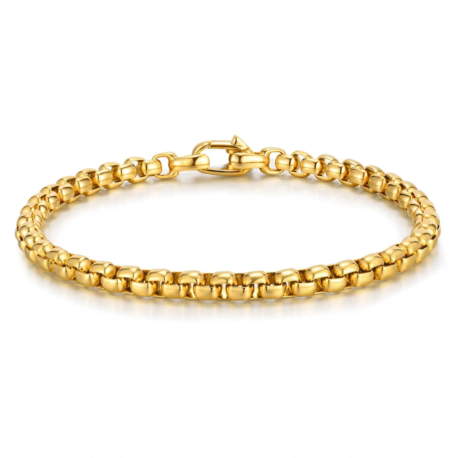 Stainless Steel Square Box Chain Bracelet