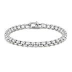 Stainless Steel Square Box Chain Bracelet