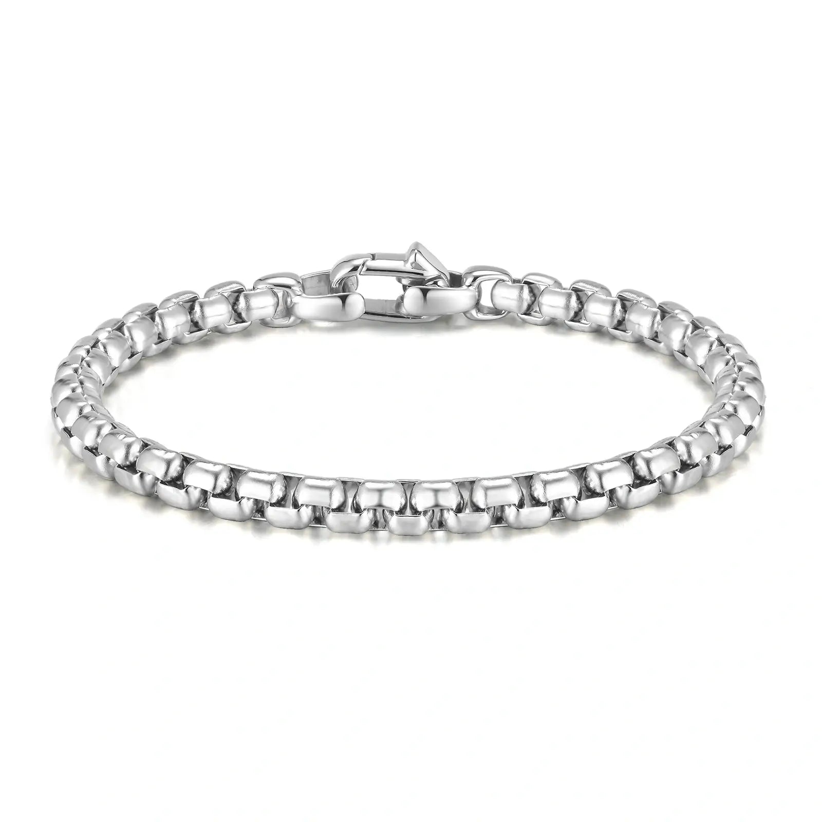 Stainless Steel Square Box Chain Bracelet