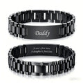 Daddy ID Bracelet – Black Stainless Steel