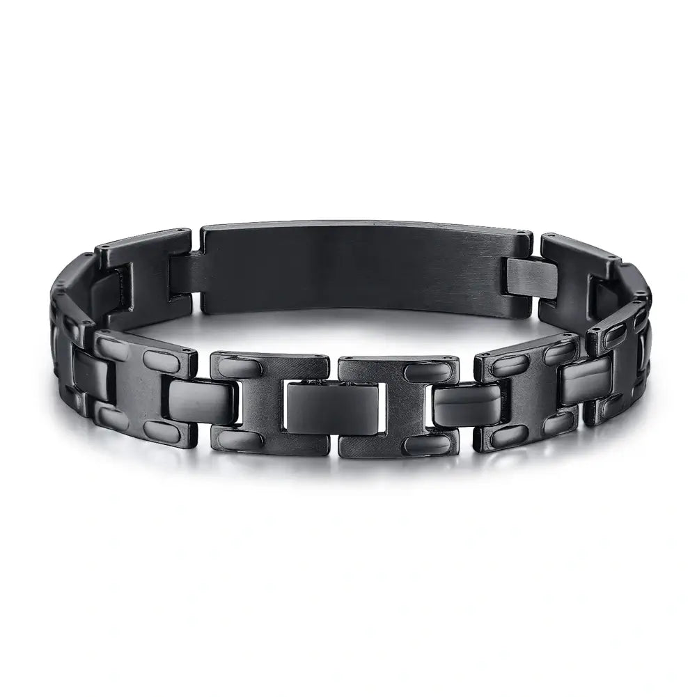 Stainless Steel Link Chain Bracelet – Adjustable Fit