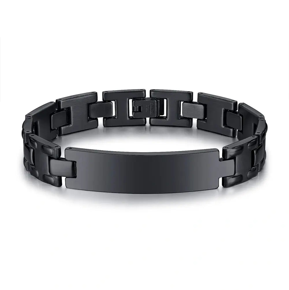 Stainless Steel Link Chain Bracelet – Adjustable Fit