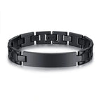 Stainless Steel Link Chain Bracelet – Adjustable Fit