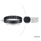 Stainless Steel Link Chain Bracelet – Adjustable Fit