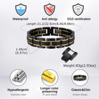 Textured Link Stainless Steel Bracelet