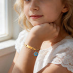 Personalized Kids Medical Alert Bracelet with Flower Charm