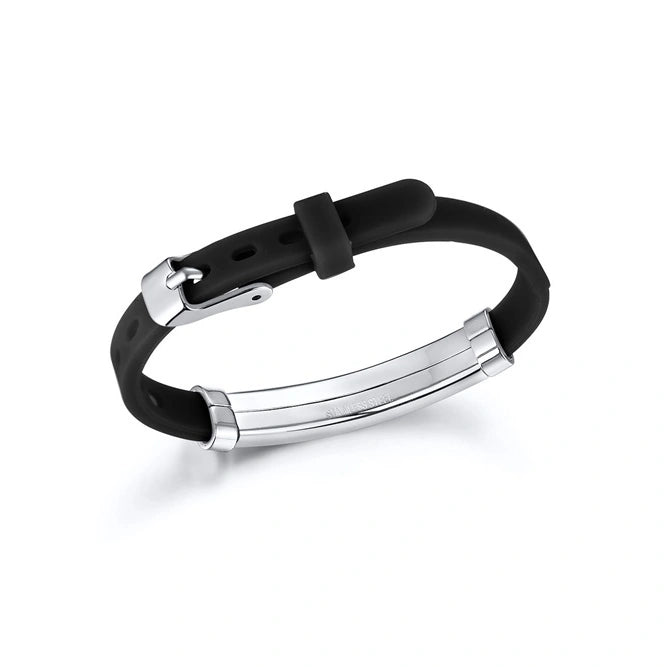 Personalized Stainless Steel Silicone Medical Alert Bracelet For Kids