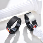 Personalized Kids Medical ID Bracelet with Racing Car Silicone Band