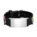 Personalized Kids Medical ID Bracelet with Racing Car Silicone Band