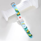 Kids Unicorn Medical ID Silicone Bracelet - Blue