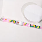 Kids Unicorn Medical ID Silicone Bracelet - Pink