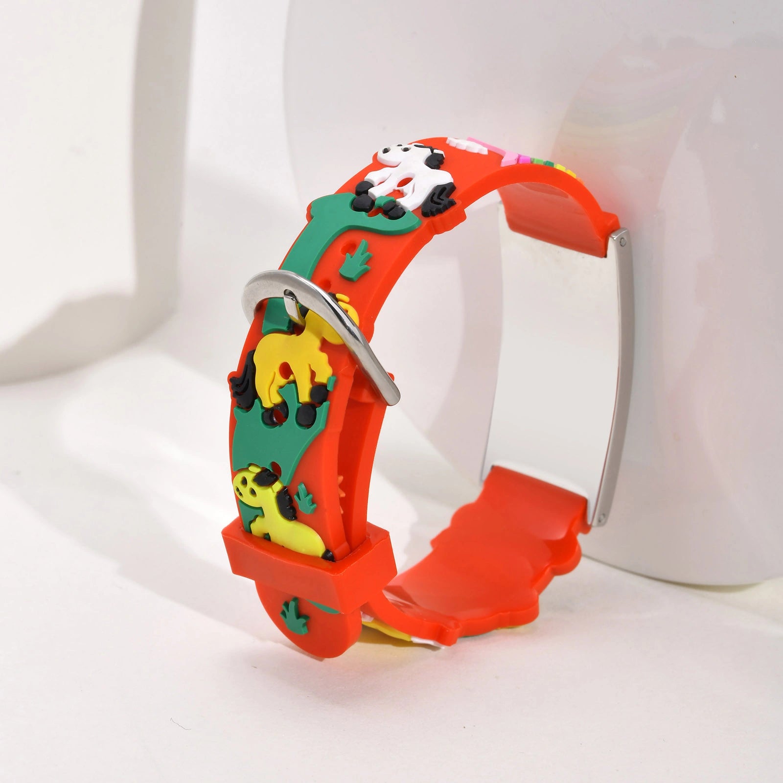 Kids Unicorn Medical ID Silicone Bracelet - Red
