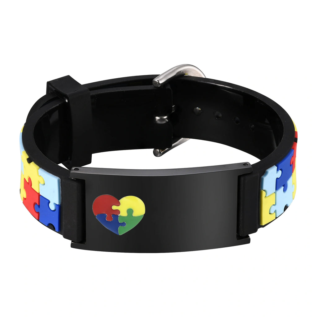 Personalized Kids Silicone Medical ID Bracelet | Emergency Contact Wristband