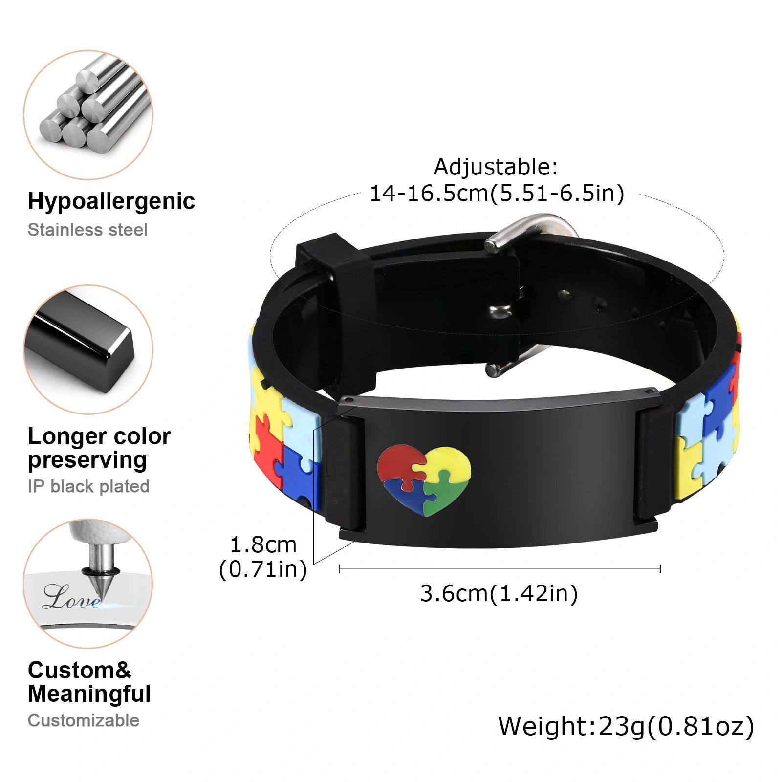 Personalized Kids Silicone Medical ID Bracelet | Emergency Contact Wristband