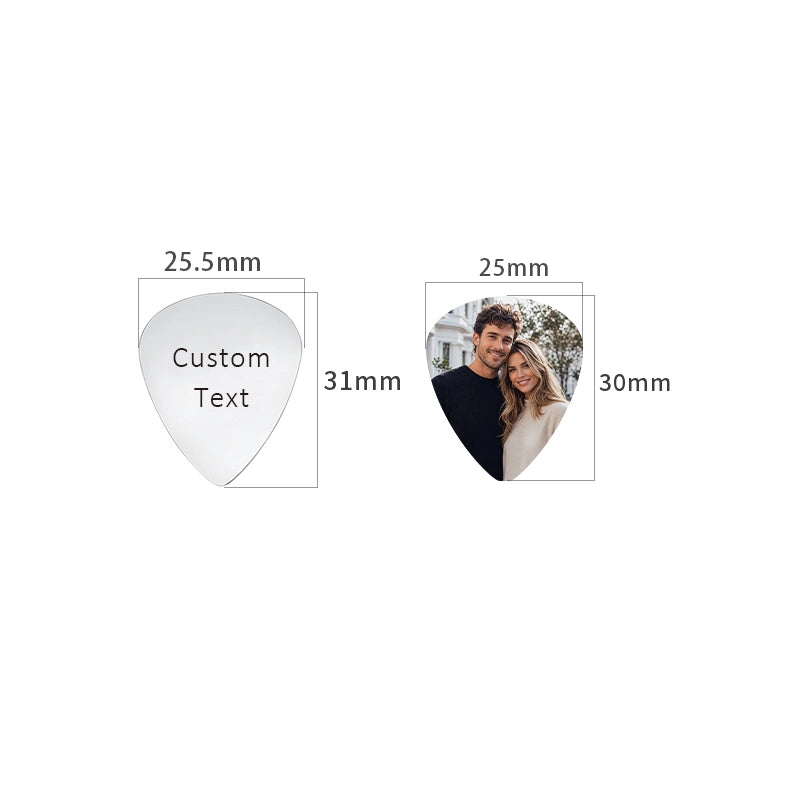 Personalized Guitar Pick – Custom Photo or Engraved Text