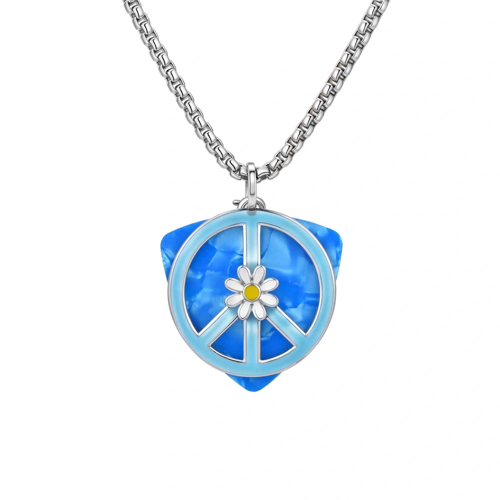 Glow in the dark guitar pick holder necklace