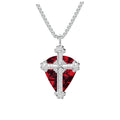 Cross guitar pick holder necklace for guitarists