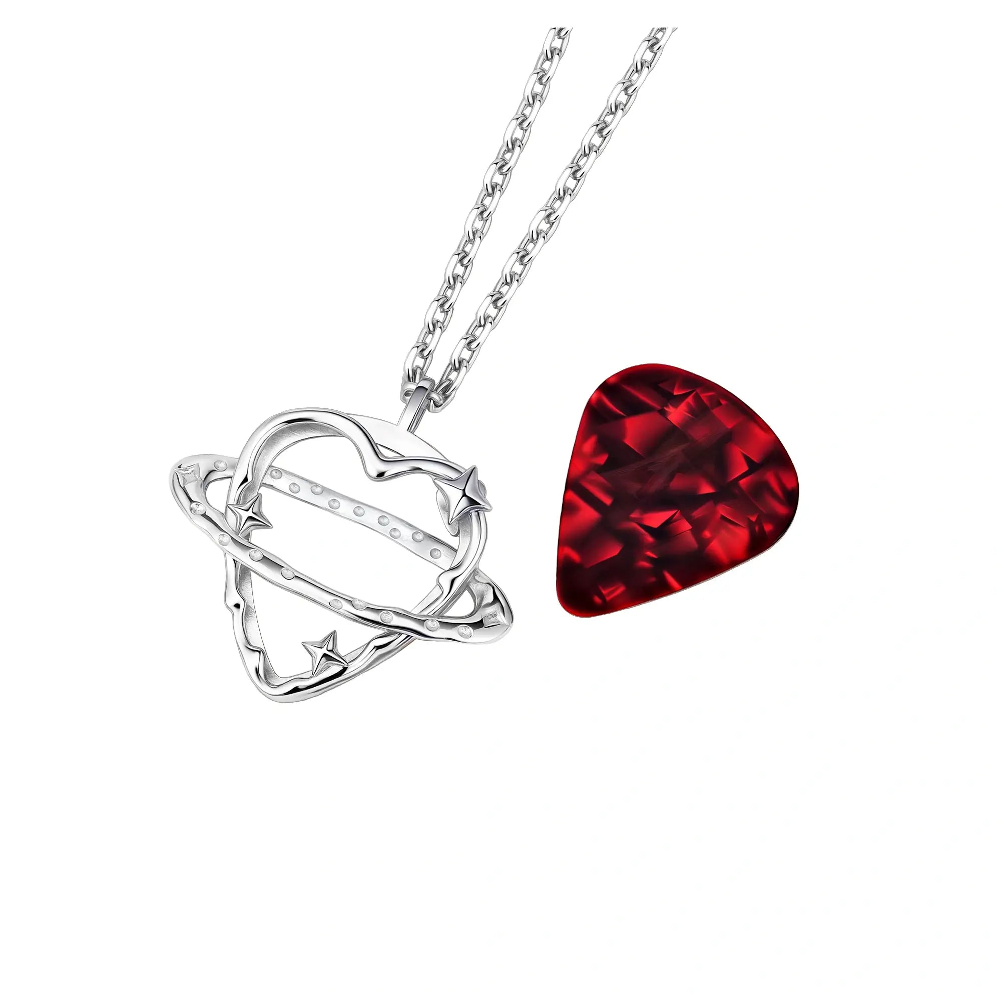 Orbit Guitar Pick Holder Pendant Necklace