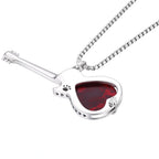Peace Love music pendant necklace for rock lovers