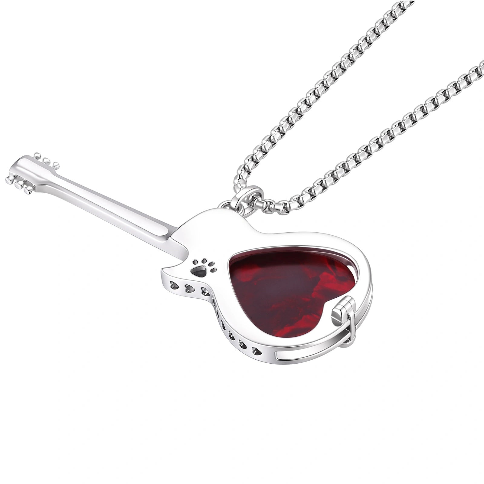 Peace Love music pendant necklace for rock lovers