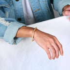 Mobius Twist Cuff Stainless Steel Bracelet