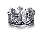 King Crown Stainless Steel Statement Ring