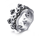 King Crown Stainless Steel Statement Ring