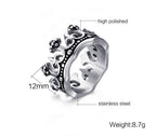 King Crown Stainless Steel Statement Ring