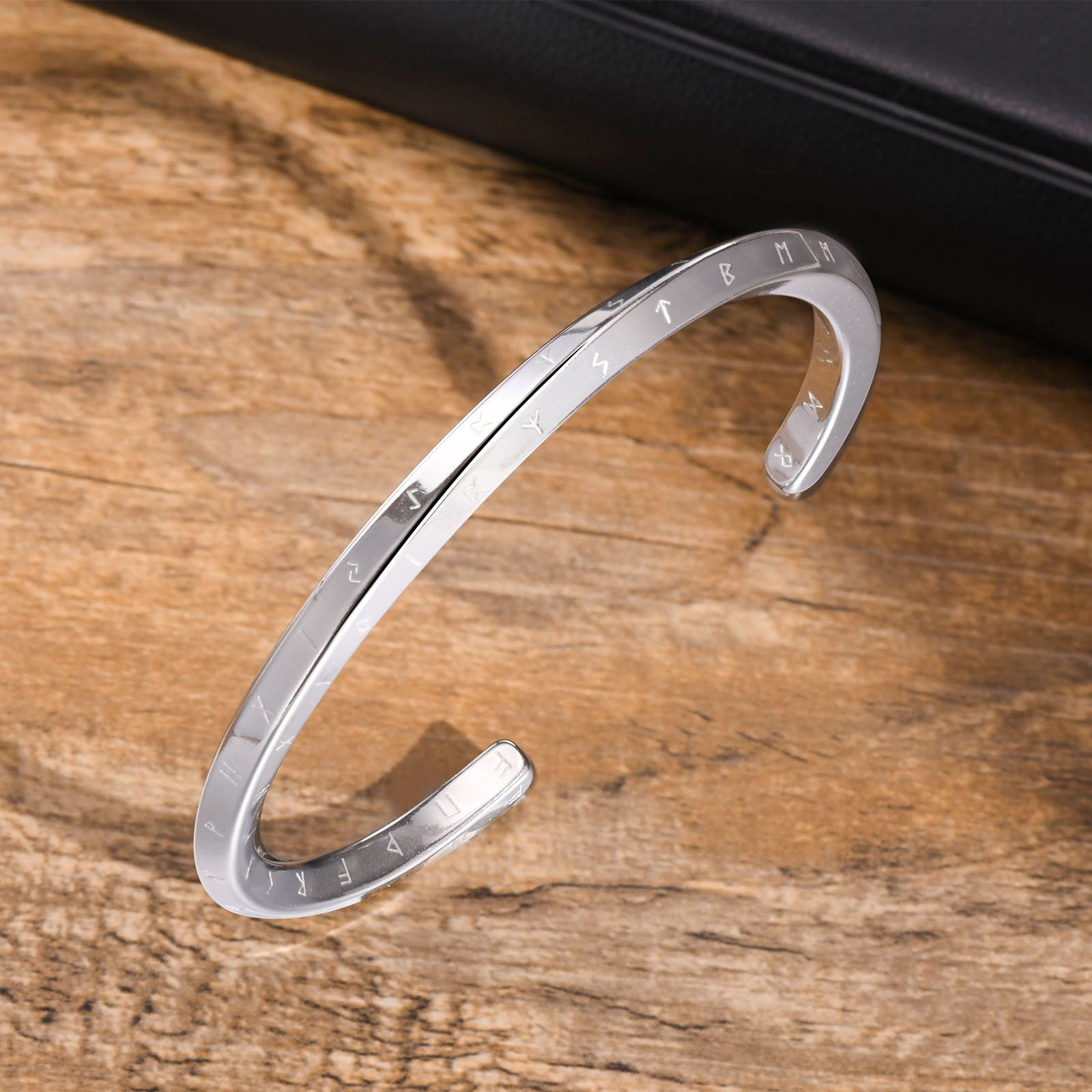 Viking Thunder Hammer Stainless Steel Cuff Bracelet